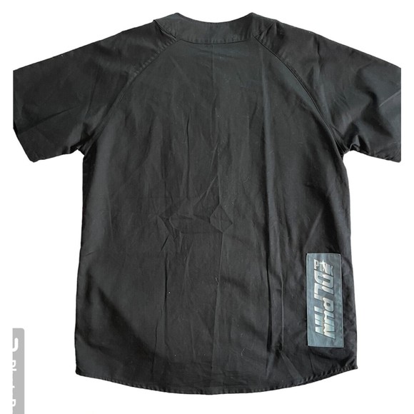 PINK DOLPHIN LEGENDS BLACK TACTICAL CARGO BASEBALL JERSEY SIZE L  -RARE - Picture 2 of 8